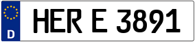 Trailer License Plate